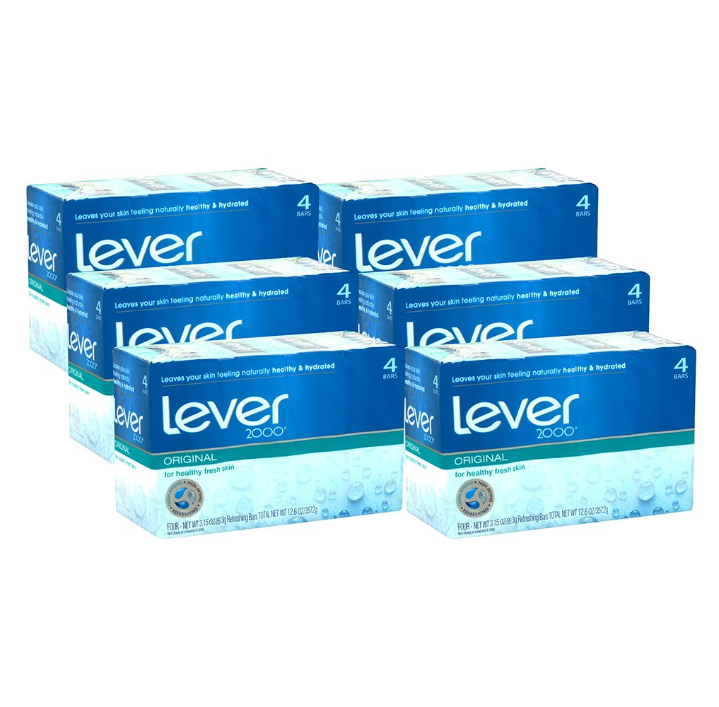 Lever 2000 Refreshing Bar Soap, Original, 3.15 Ounce, 4 Count (6 pack) Beauty & Personal Care Lever 2000