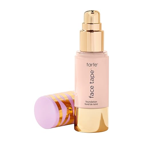 Tarte Face Tape Foundation - Coverage Matte Finish Foundation with Snow Mushroom & Hyaluronic Acid for Hydration, Waterproof, Vegan & Cruelty-Free