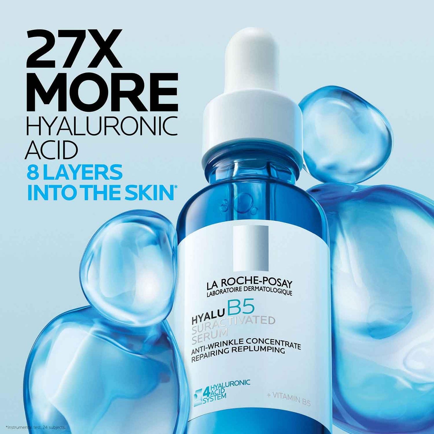La Roche-Posay Hyalu B5 Suractivated Hyaluronic Acid Serum for Face, Vitamin B5 + Hyaluronic Acid + Glycerin, Hydrating Serum Visibly Plumps Skin Beauty and Personal Care La Roche-Posay