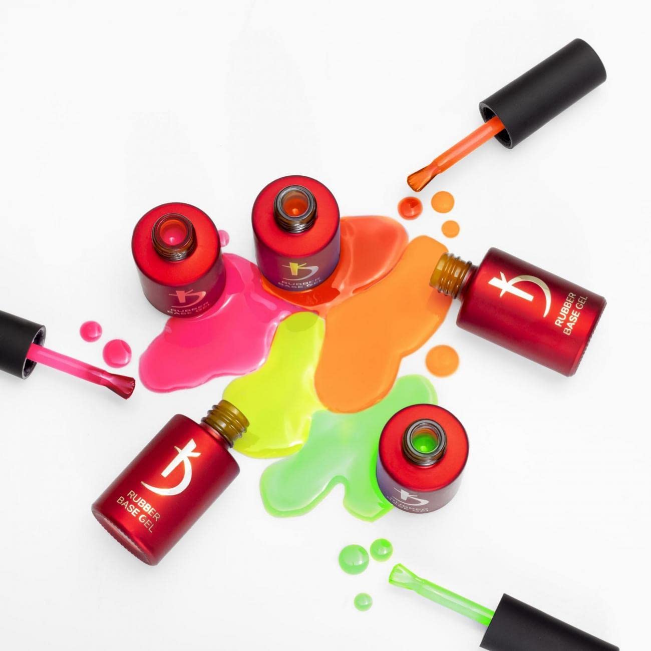 kodi professional Color Rubber Base Gel, NEON 01 | 7 ML | 0.24 oz | Stylish | bright |original |shades (NEON 02) Beauty & Personal Care kodi professional