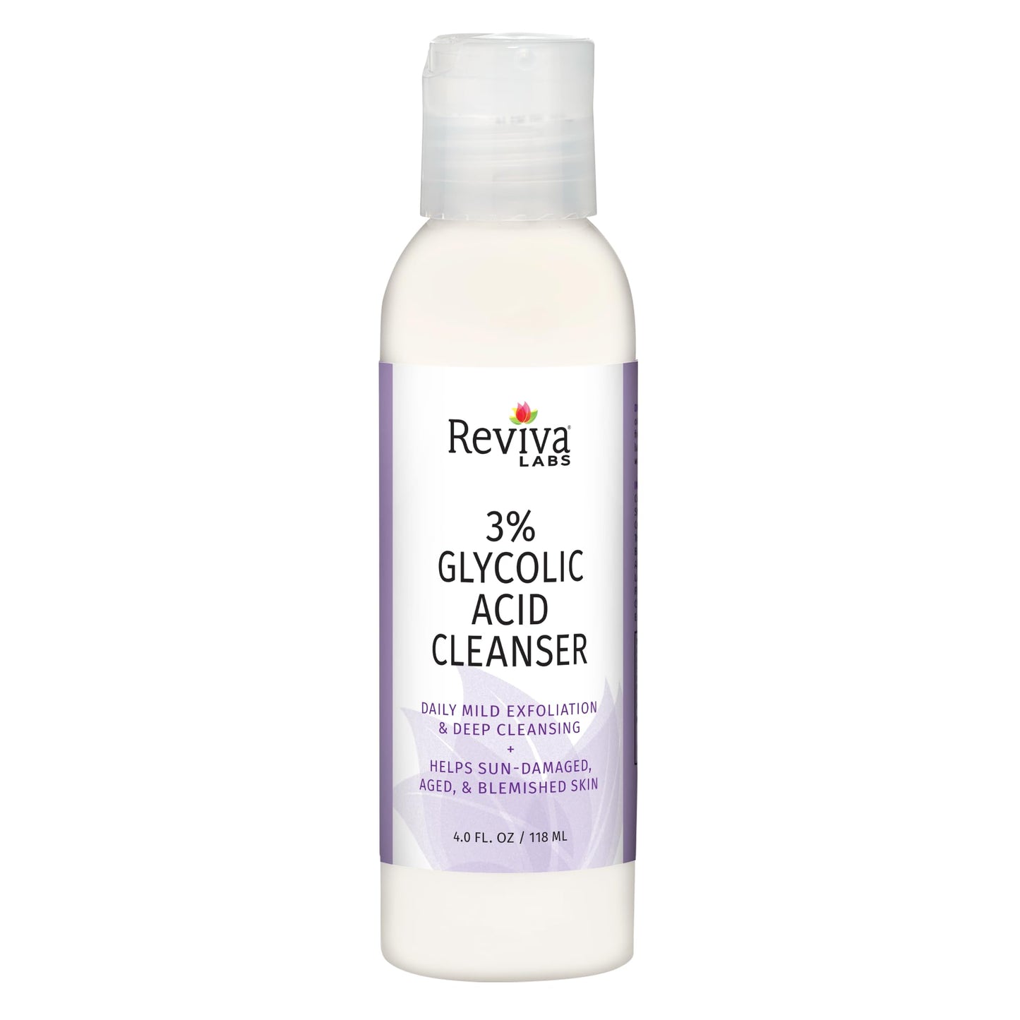 Reviva Glycolic Acid Cleanser Cream, 4 oz.