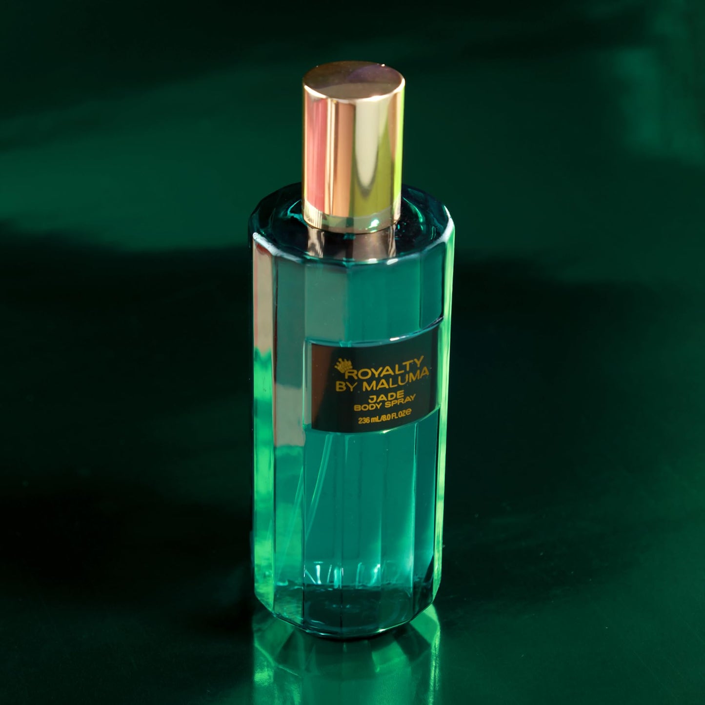 Royalty by Maluma Jade Body Spray – 8 oz Luxurious Fruity Floral Chypre Scent with Bergamot & Black Currant, Perfume for Women