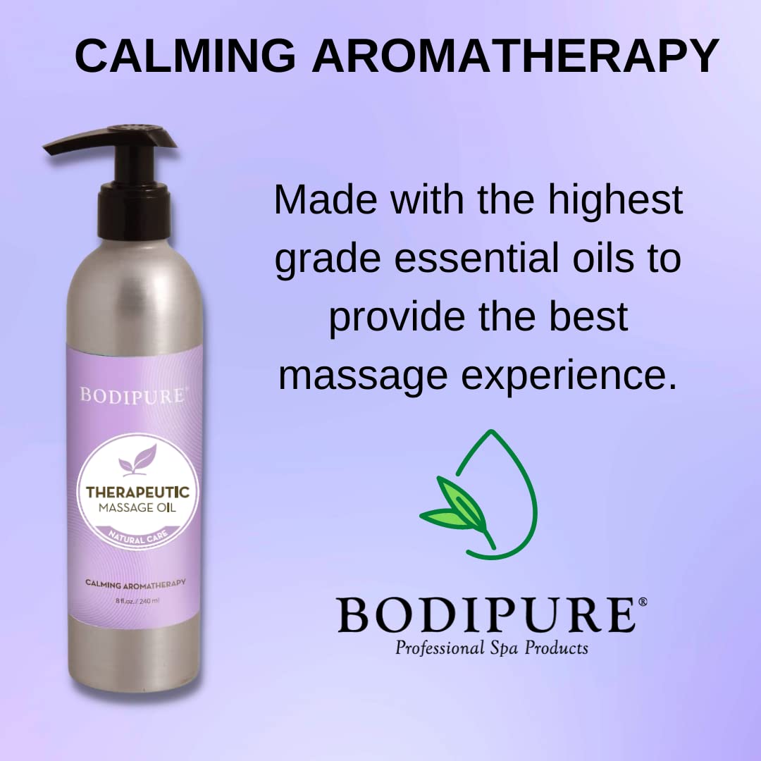 BODIPURE Lavender Aromatherapy Massage Oil for Body - Perfect for Professional Massage Therapy - Rich in Vitamins and Minerals - Skin Hydrating