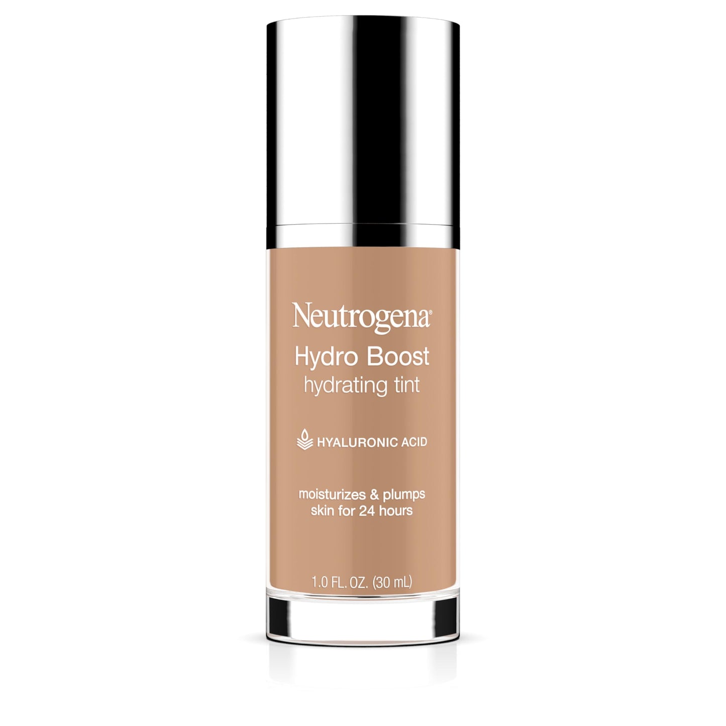 Neutrogena Hydro Boost Hydrating Tint Foundation Makeup for Dry Skin, with Hyaluronic Acid, Lightweight Oil-Free Water Gel, Non-Comedogenic, 40 Nude