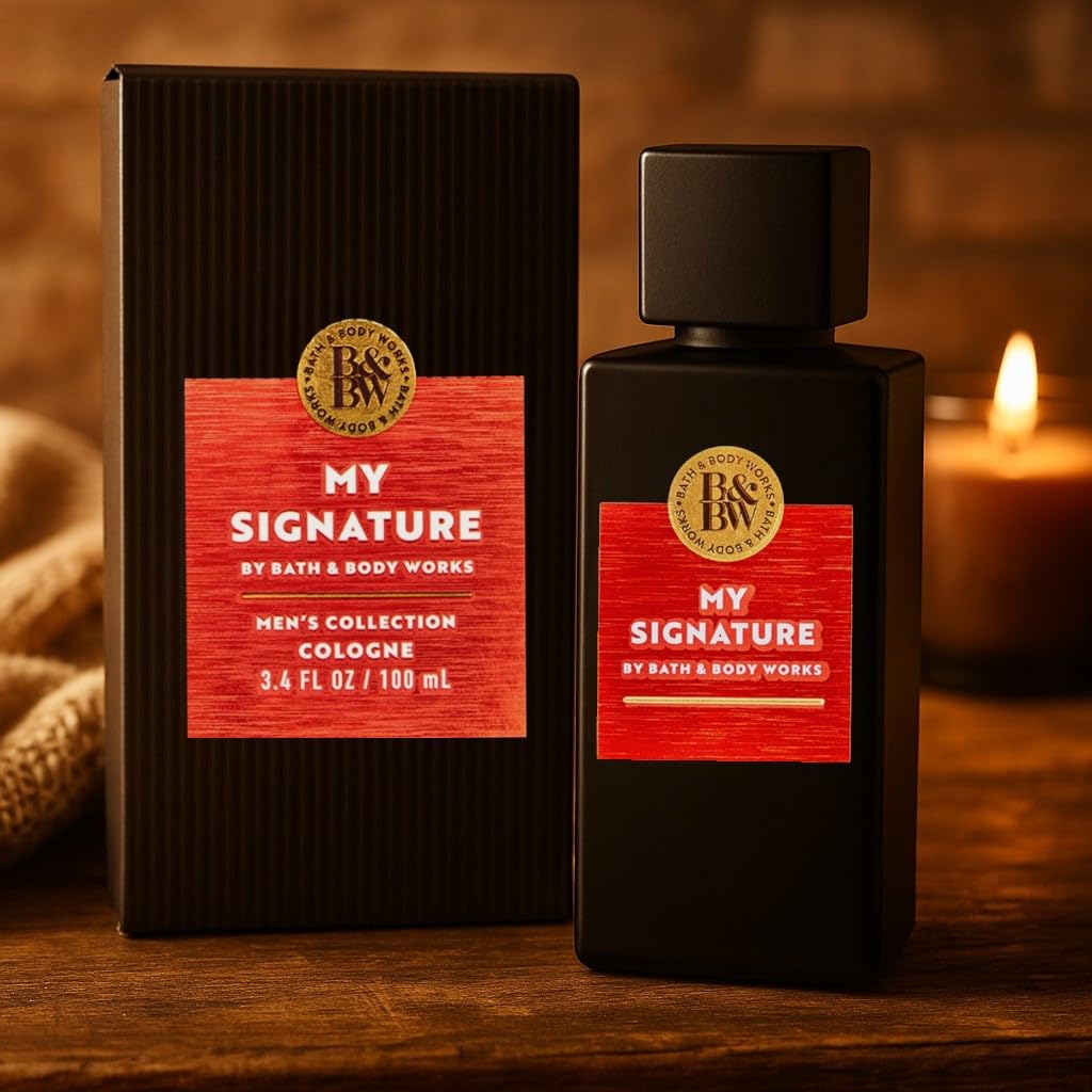 Bath & Body Works My Signature Cologne, 3.4 fl oz / 100 mL - Fresh Citrus, Warm Woods, and Clean Musk Men’s Eau de Cologne