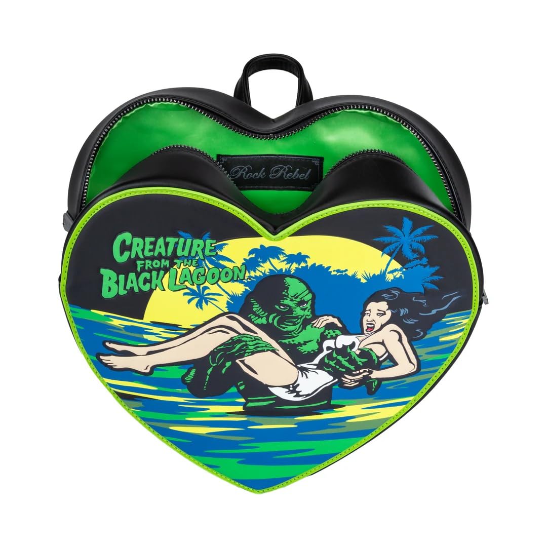 Rock Rebel Creature Damsel Heart Shaped Backpack