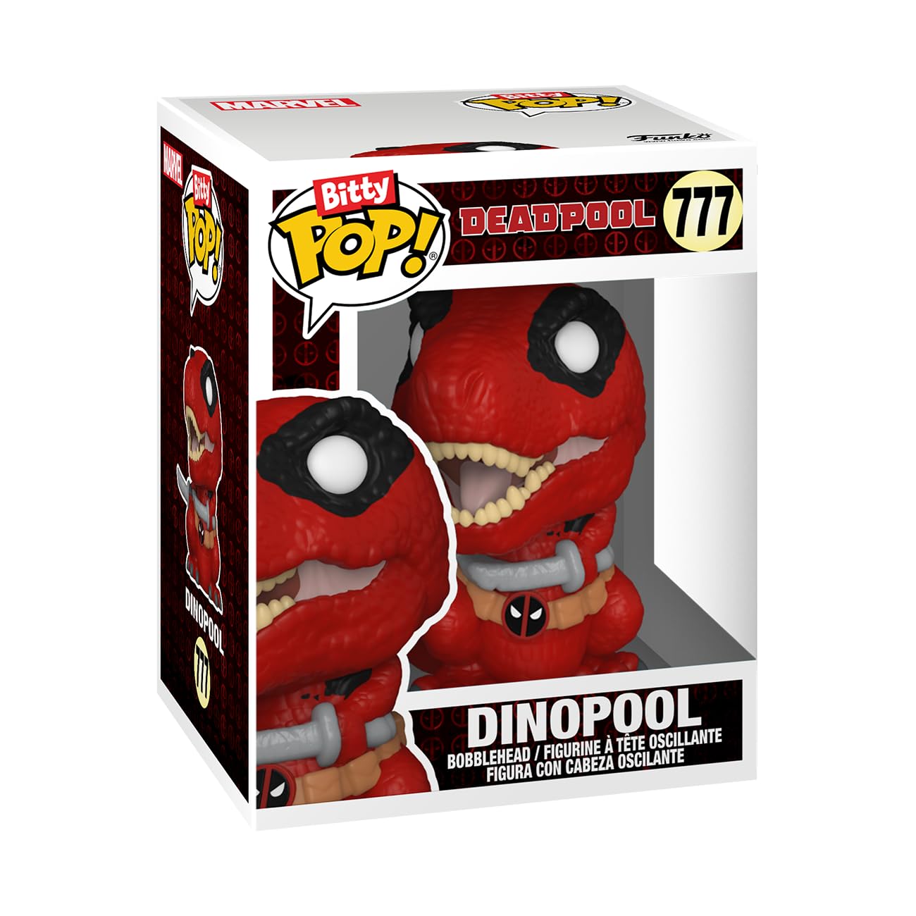Funko Bitty POP! Deadpool - Dinopool , 4-Pack and A Surprise Mystery Mini Figure - 0.9 Inch (2.2 Cm) Collectable - Stackable Display Shelf Included…