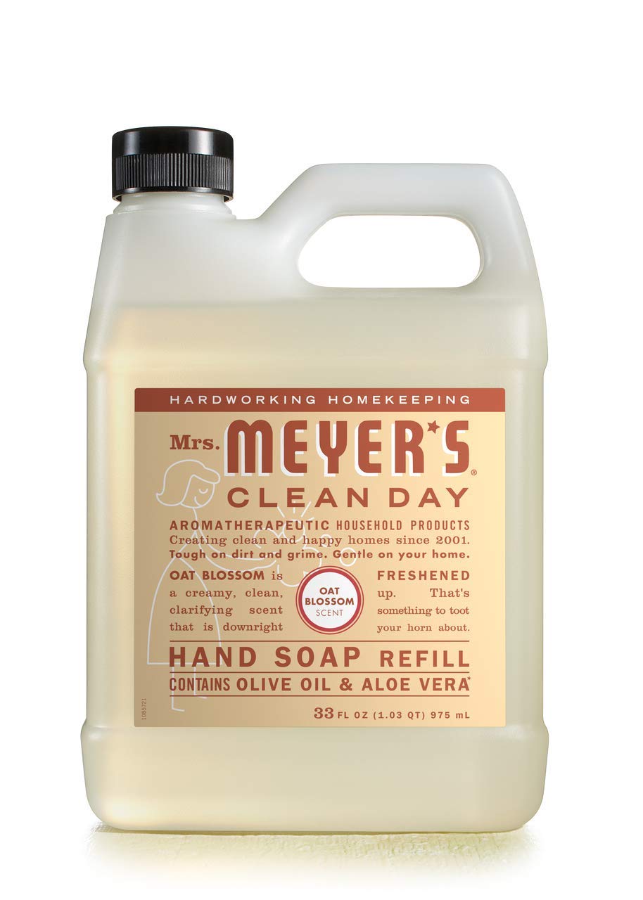 Mrs. MEYER'S Liquid Hand Soap Refill, Oat Blossom, 33 OZ