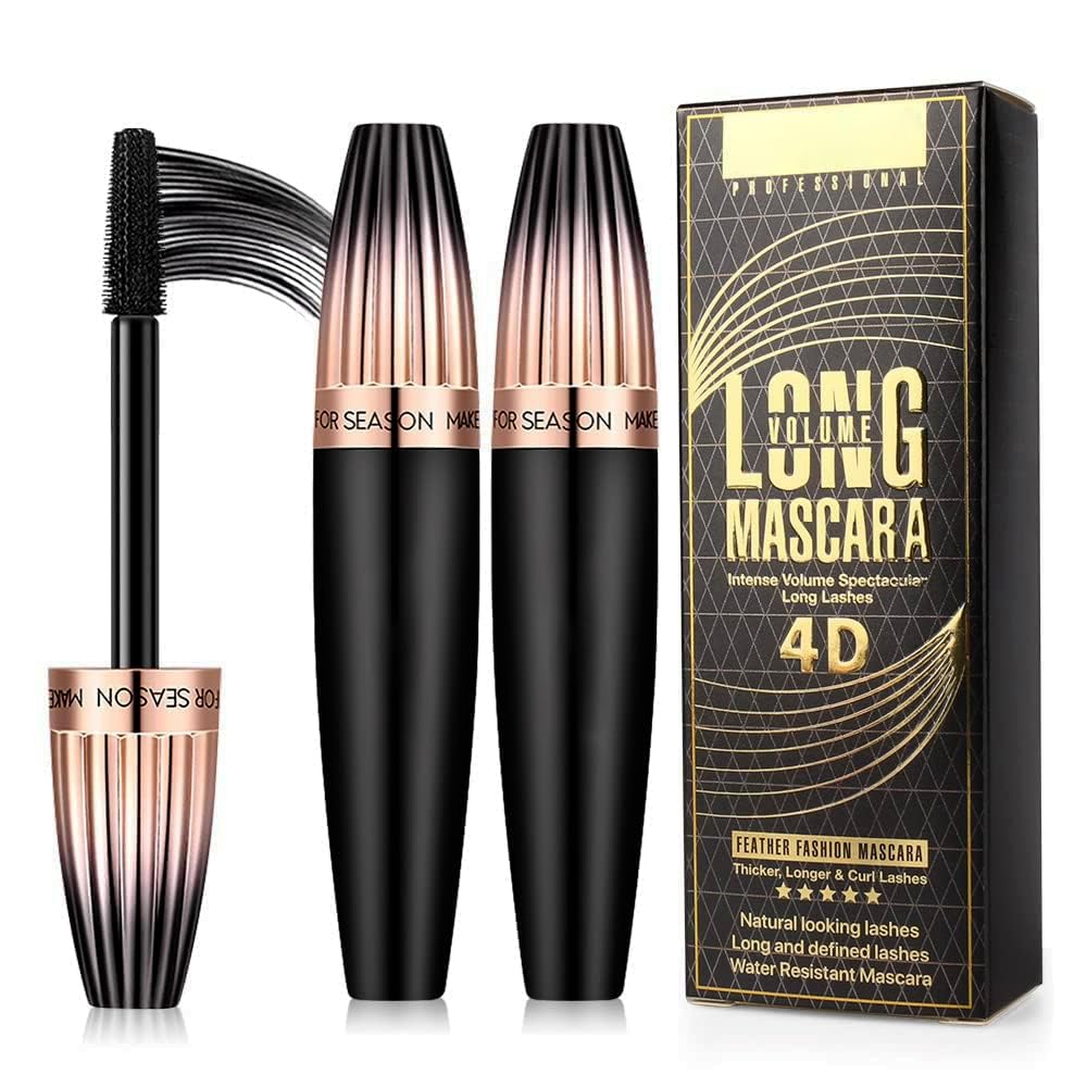 4D Silk Fiber Lash mascara, Waterproof Mascara Black Volume and Length, Natural Lengthening and Thick, Smudge-Proof,No Clumping, Instantly Create Beauty and Personal Care Mcukv Default Title