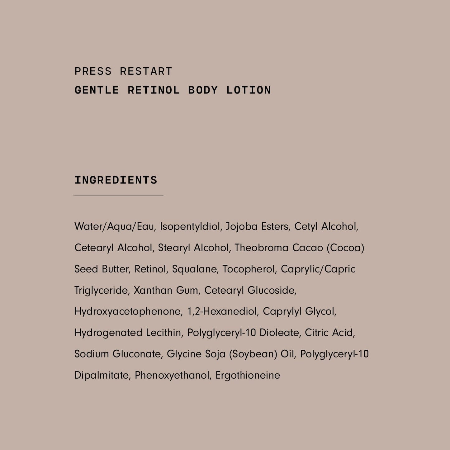 Versed Press Restart Retinol Body Lotion, 2 Pack - Skin Firming Lotion with Cocoa Butter, Squalane & Vitamin E - Lightweight All-Over Body Moisturizer