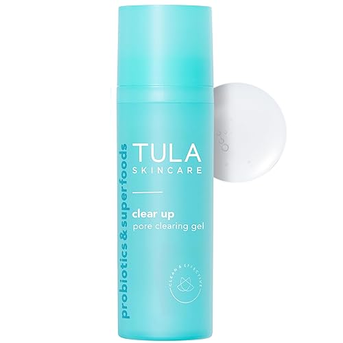 TULA Skin Care Clear Up - Pore Clearing Gel, Facial Serum, Salicylic and Azelaic Acid, Niacinamide, Clears Skin, Exfoliates, Improves Skin Smoothness