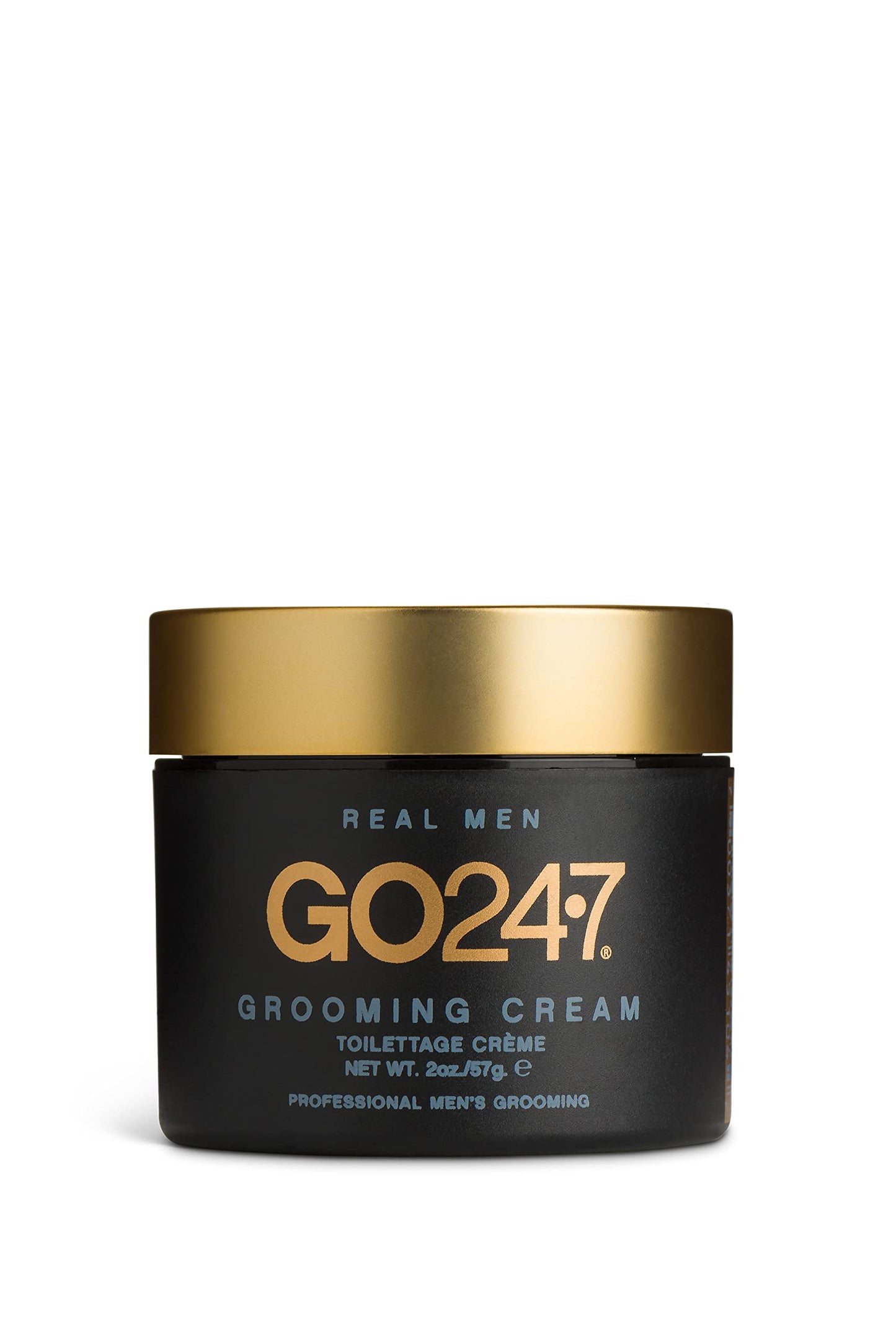GO247 Grooming Cream - Light Hold, Natural Finish Styling Cream for Men - Tames Frizz & Flyaways - Ideal for Loose, Flexible Styles - Use on Wet or