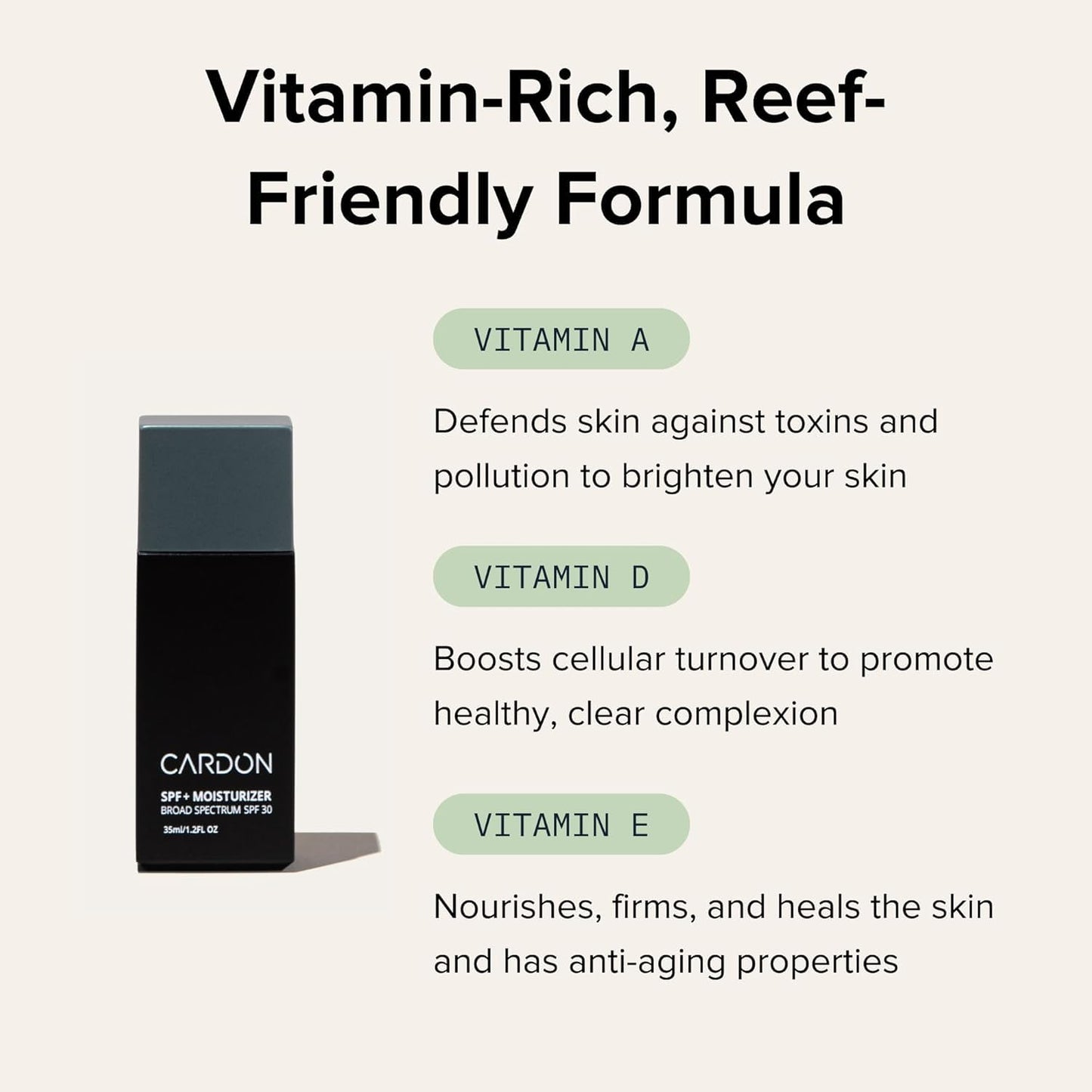 Cardon Men's SPF 30 Korean Sunscreen for Face, Facial Moisturizer With Sunblock, Anti-Aging Face Sunscreen, SPF Facial Moisturizer, Men's Skin Care