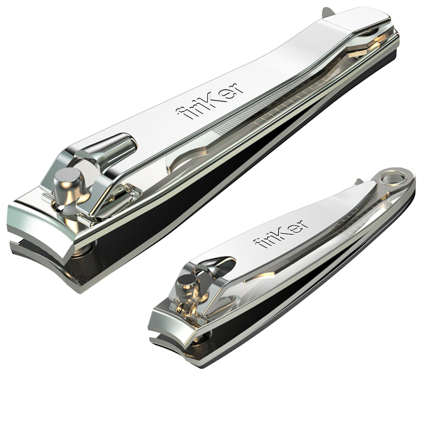 firiKer Nail Clipper Set,Premium Stainless Steel Fingernail and Toenail Clipper Cutters with Nail File, Sharp Effortless Nail Clippers Set for Men
