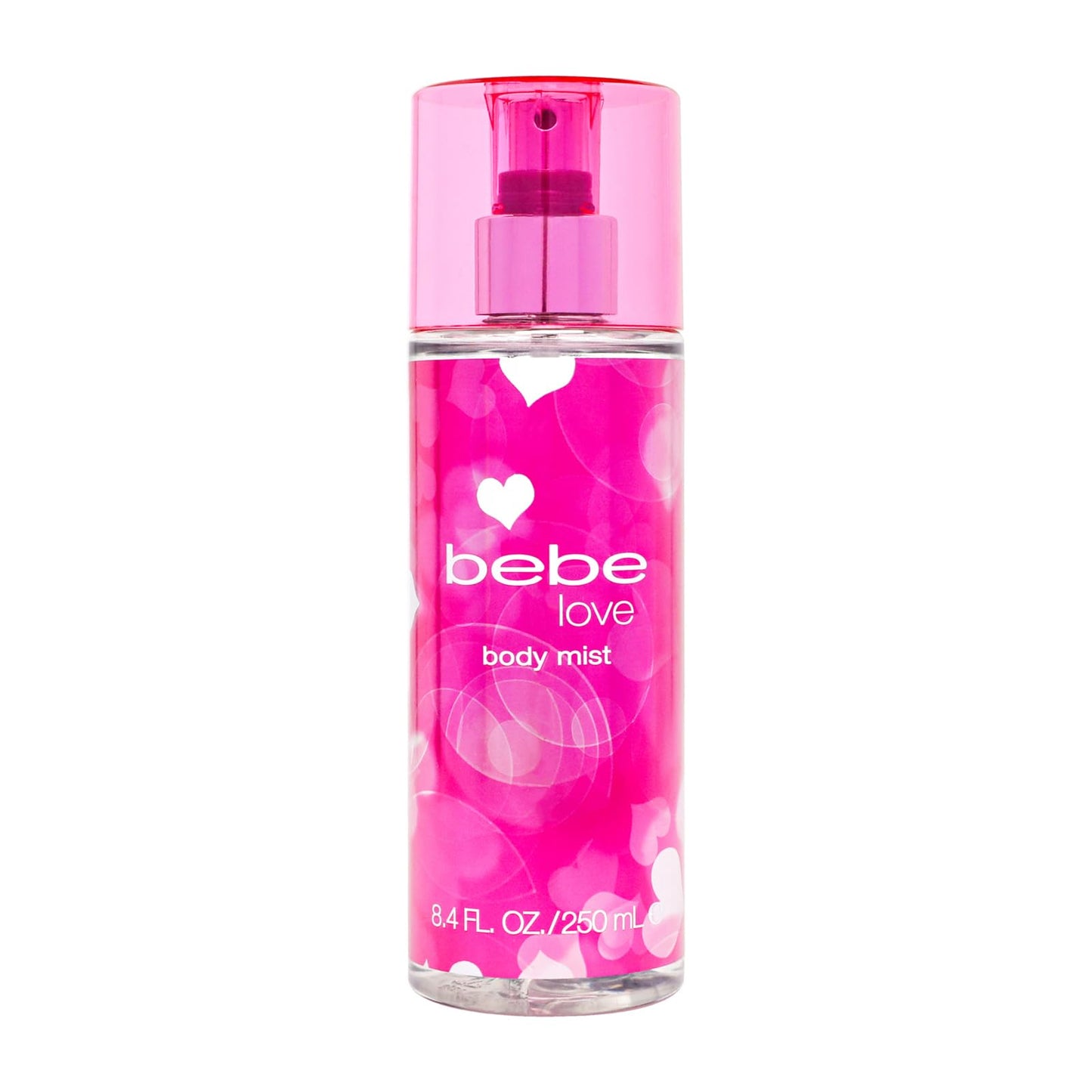 Bebe Love Body Mist - Body Spray for Women - Floral Fruity Fragrance Mist - Romantic Scent with Sicilian Lemon, Redcurrant, and Pink Freesia - 8.4 oz