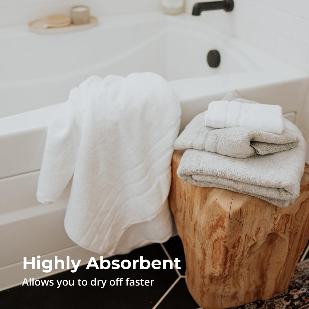 Cariloha Hand Towel | Blush | 16"x24" | Turkish Cotton & Viscose Material Blend | Extra Smooth, Odor Resistant and Highly Absorbent