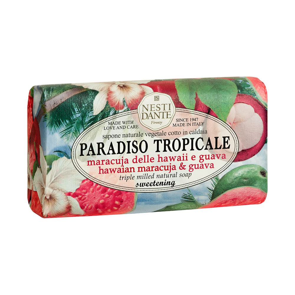 Nesti Dante Nesti dante paradiso tropicale triple milled natural soap - hawaiian maracuja and guava, 8.8oz, 8.8 Ounce