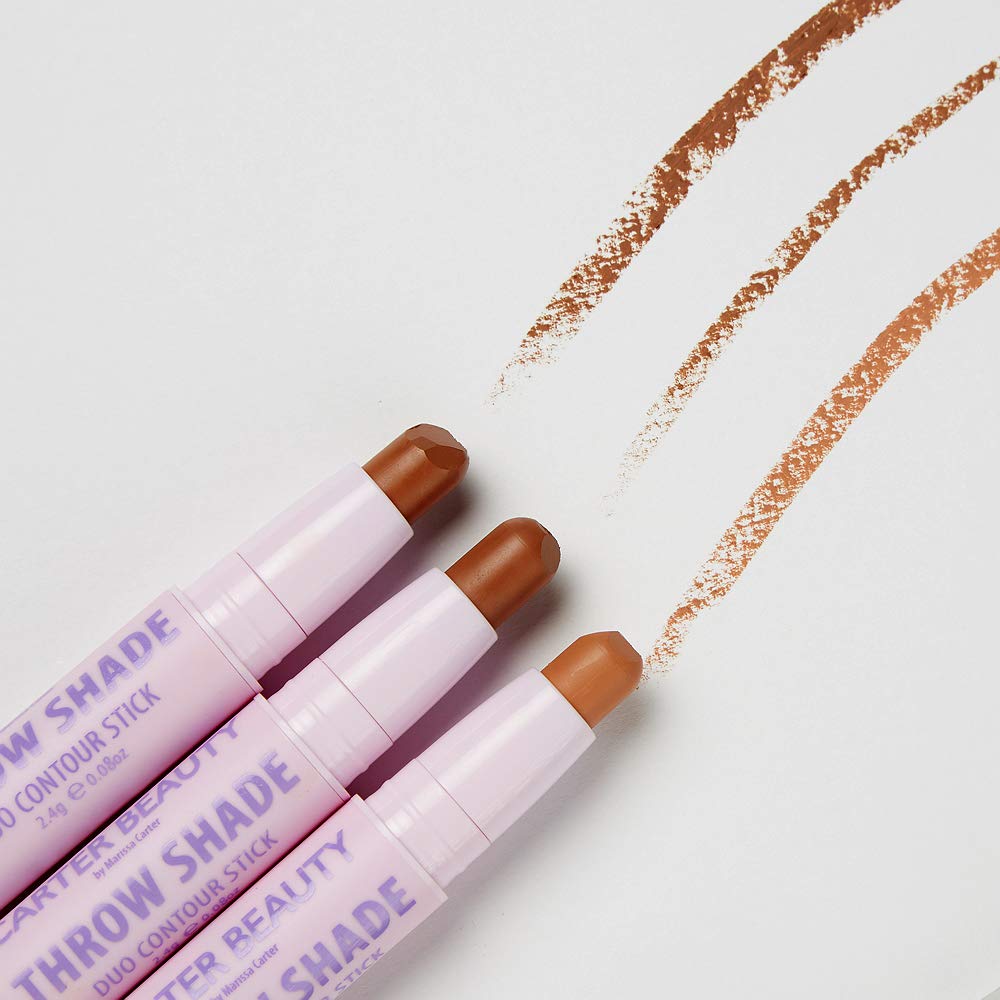 Carter Beauty By Marissa Carter Throw Shade Duo Contour Stick- Adds Definition To The Face - Conceals And Corrects The Complexion - Easily Blendable