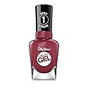 Sally Hansen Miracle Gel Salon Quality Nail Polish | Gel-Like Formula, Two-Step System, No UV Light Needed, Long Lasting | Opaque, Glossy | 496 Beet