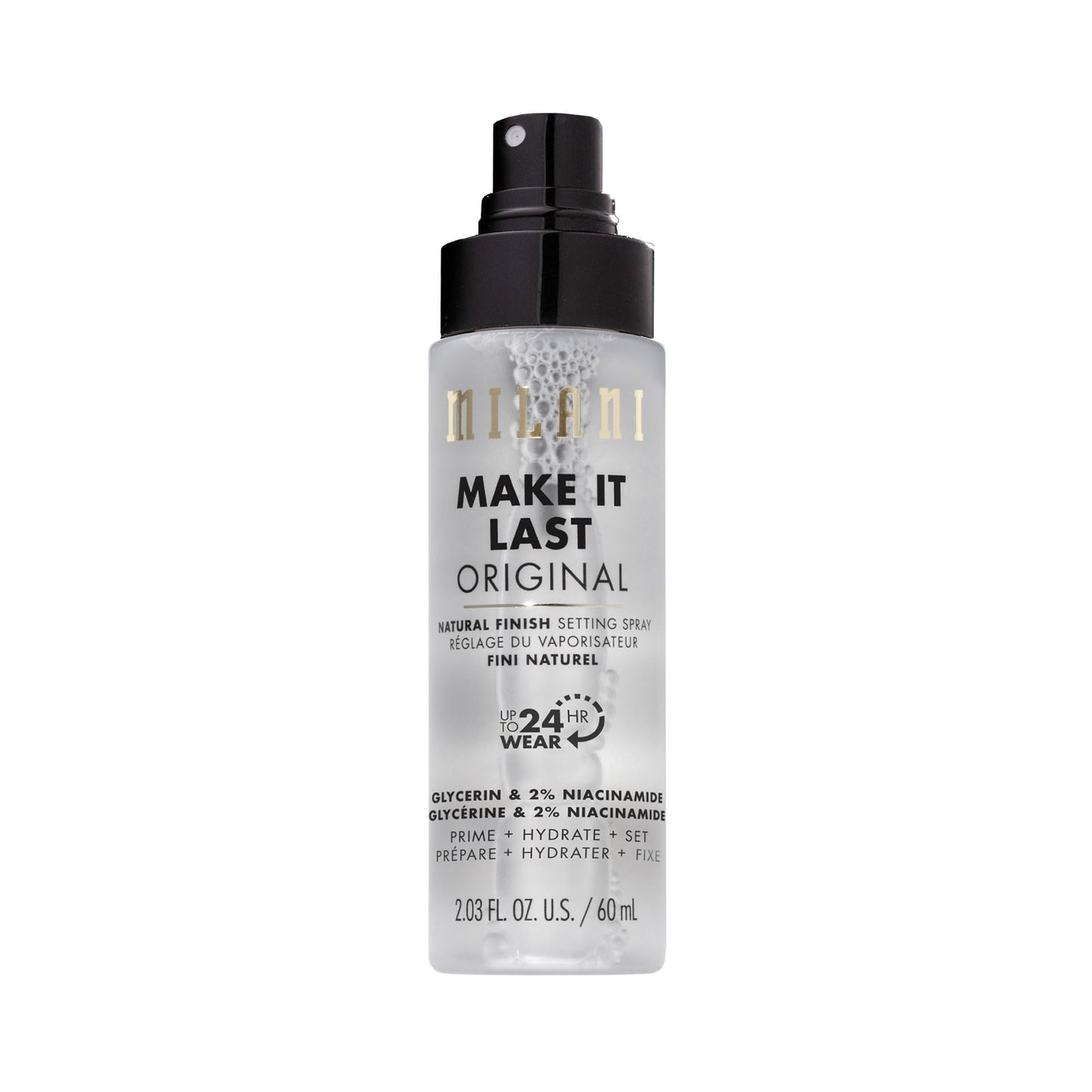 Milani Setting Spray + Primer, Make It Last Original - Natural Finish with Niacinamide for Hydration, Setting Spray for Makeup and Face Primer, 3-in-1 Beauty and Personal Care Milani