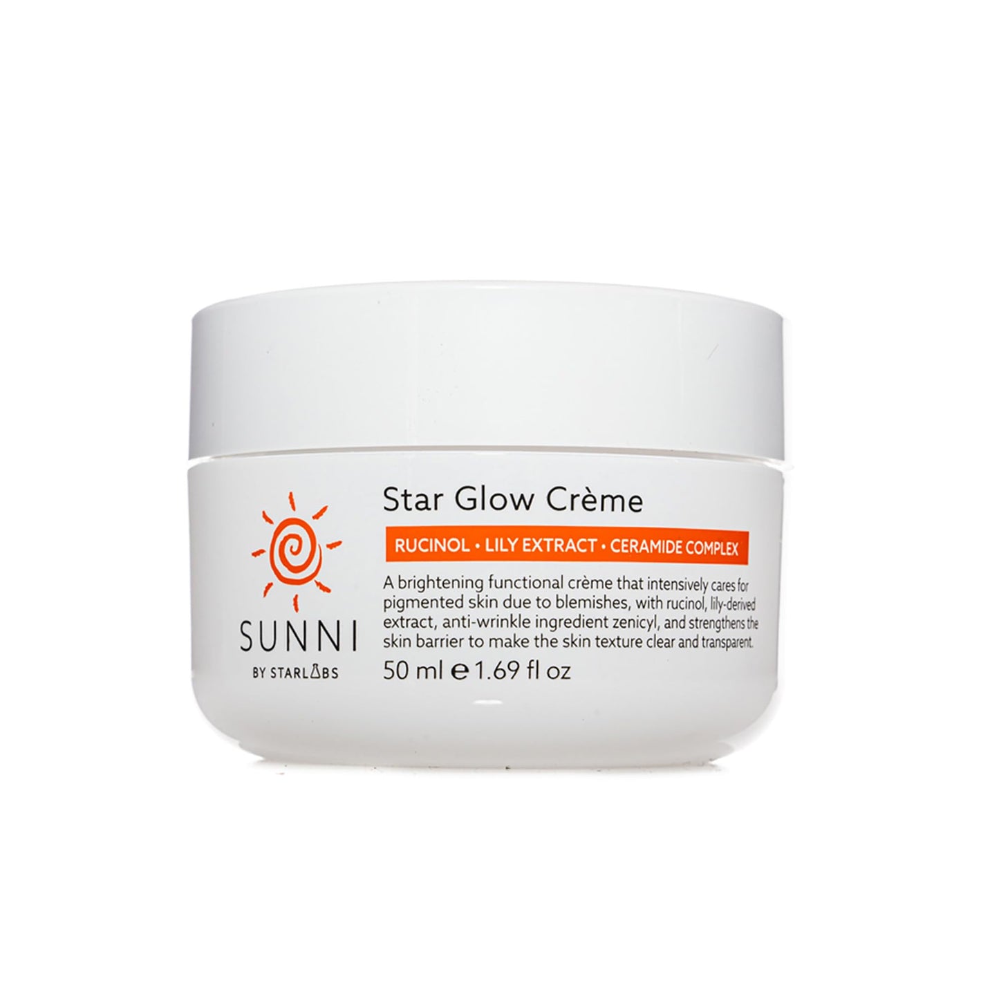 Hansi Naturals SUNNI Star Glow Creme, Brightening Face Cream with Rucinol and Lily Extract, 1.69 fl oz