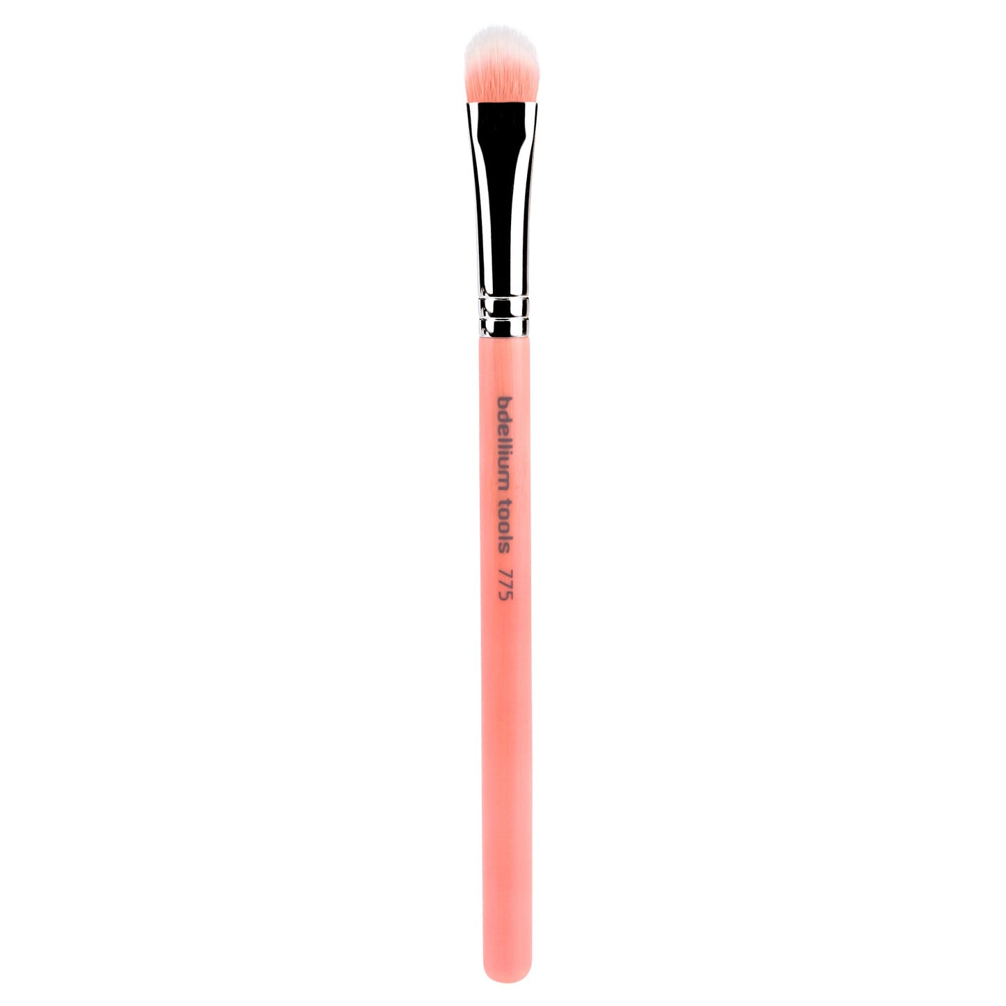 Bdellium Tools Professional Makeup Brush - Pink Bambu Series 775 Duet Fiber Shader - With Soft Synthetic Fibers, For Shading Eyeshadow (Pink, 1pc)