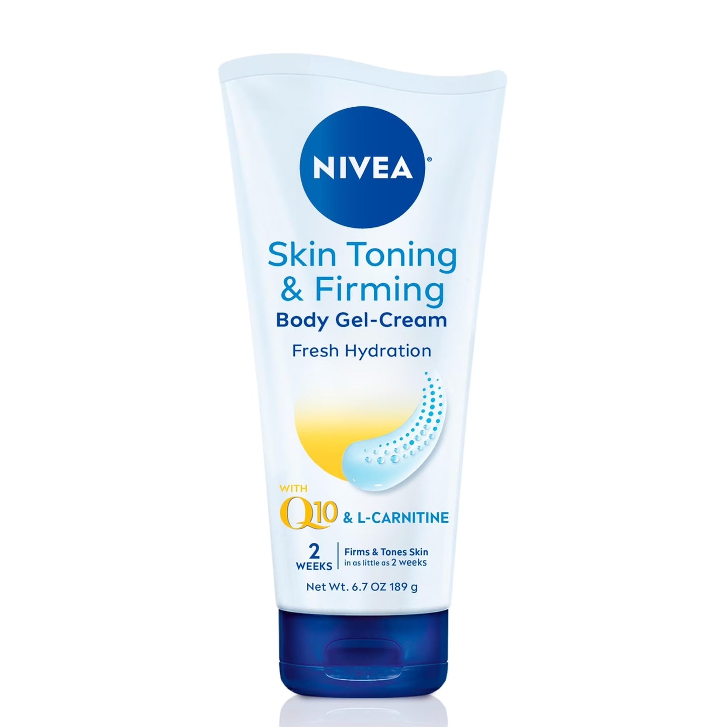 NIVEA Skin Firming & Toning Body Gel-Cream - With Q10 For Normal Skin - 6.7 oz. Tube