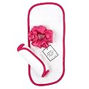 Bella Sleep + Spa Reusable Makeup Remover Facial Cloths and Scrunchie Facial Care Set, 3-Piece, Hot Pink