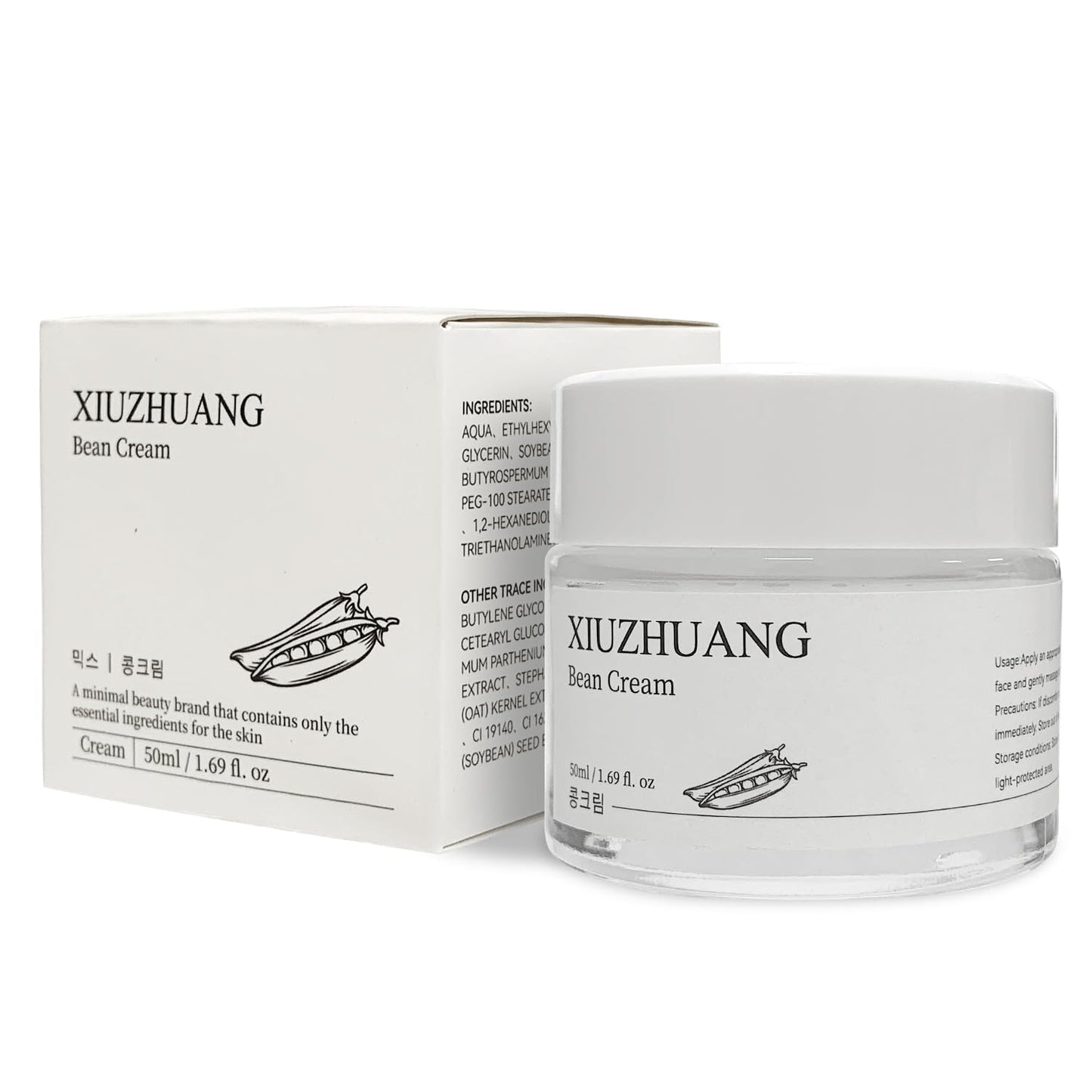 Gentle Non-irritating moisturizer soybean face cream for Women-Hydrates & Moisturizes Skin for 24 Hours-Shrink Pores & Tighten Skin-Nourishing Facial