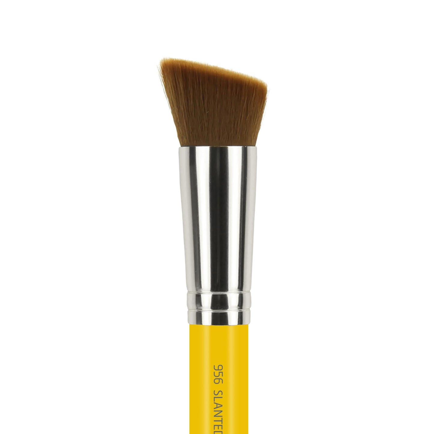 Bdellium Tools Professional Makeup Brush - Studio Series 956 Slanted Precision Kabuki - With Soft Synthetic Fibers, For Perfect Complexion (Yellow