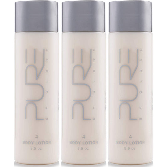 Pure By Gloss Body Lotion 8.5 oz – Fresh Lemon Scent, All Skin Types, Cruelty-Free & Paraben-Free, Moisturizing & Softening – 3 Pack