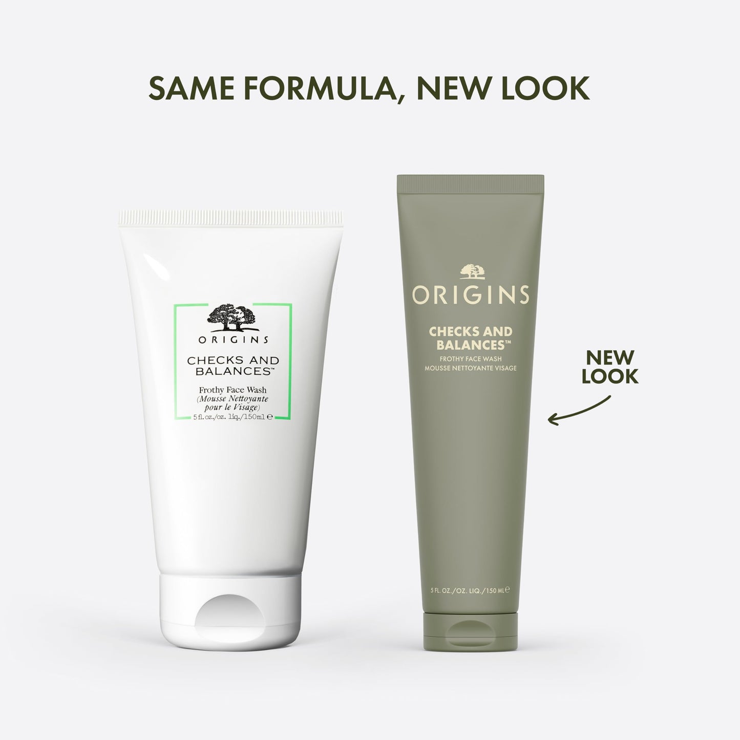 Origins Checks and Balances Frothy Face Wash | Gentle Face Cleanser for All Skin Types | With Mint, 5 Fl Oz