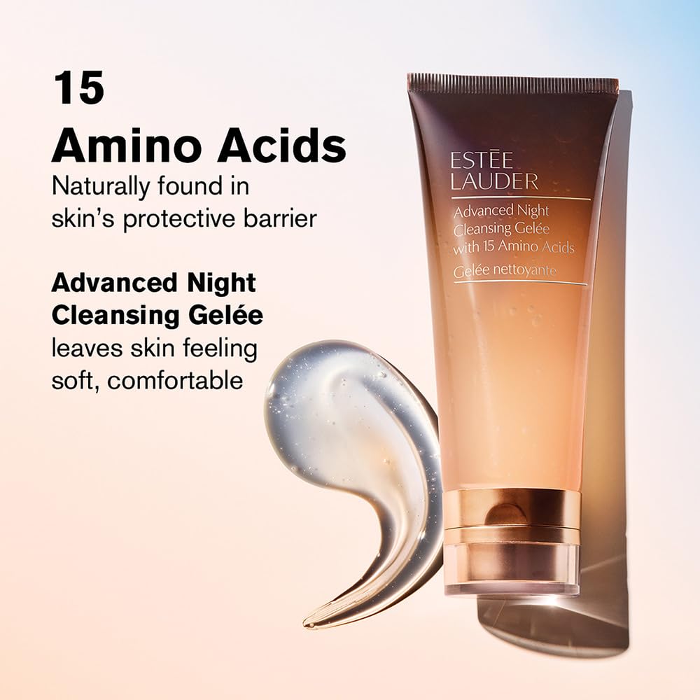 Estée Lauder Advanced Night Cleansing Gelée Foaming Face Wash Cleanser with 15 Amino Acids | Deep Pore Cleanser, Travel Size, 1 Fl Oz