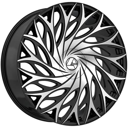 Azara AZA-525 20x8.5 5x114.3 5x120 +35 Cb 74.1 Gloss Black & Machined