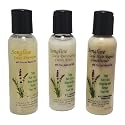 Songline Luxe Hair Care Kit With Emu Oil Enhanced Shampoo, Detangling Cream Rinse and Deep Hair Repair Conditioner - 2 oz Bottle of Each Product