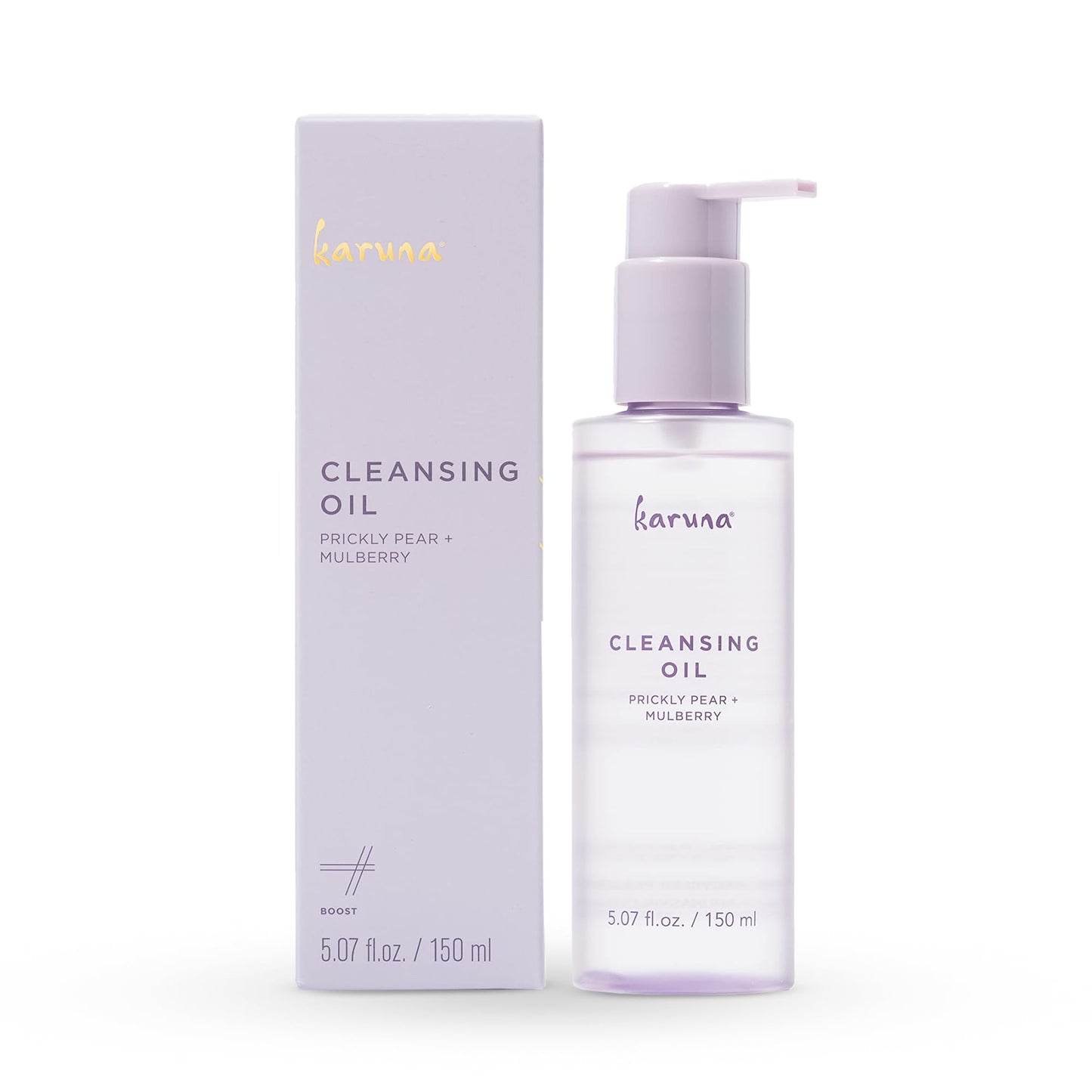 Karuna - Cleansing Oil with Prickly Pear for Clean Skin - Cleanses Without Clogging Pores, Oil Based Cleanser, Travel Size Makeup Remover - Waterproof