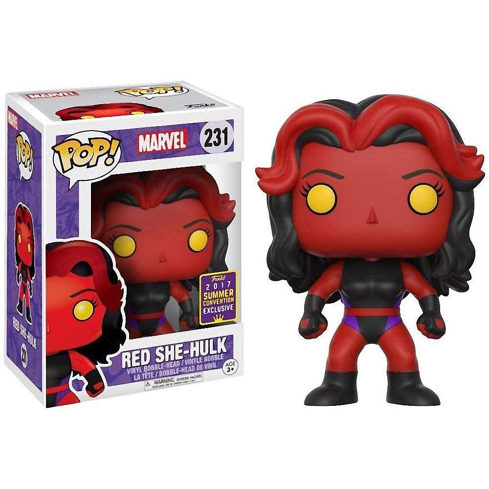 Funko Marvel Pop Vinyl Figure 231 Red She-Hulk SDCC Summer Convention Exclusives, 20370