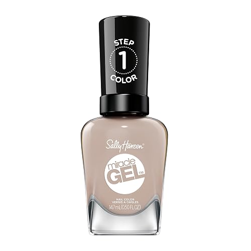Sally Hansen Miracle Gel Salon Quality Nail Polish | Gel-Like Formula, Two-Step System, No UV Light Needed, Long Lasting | Opaque, Glossy | 212 Mocha Beauty & Personal Care Sally Hansen