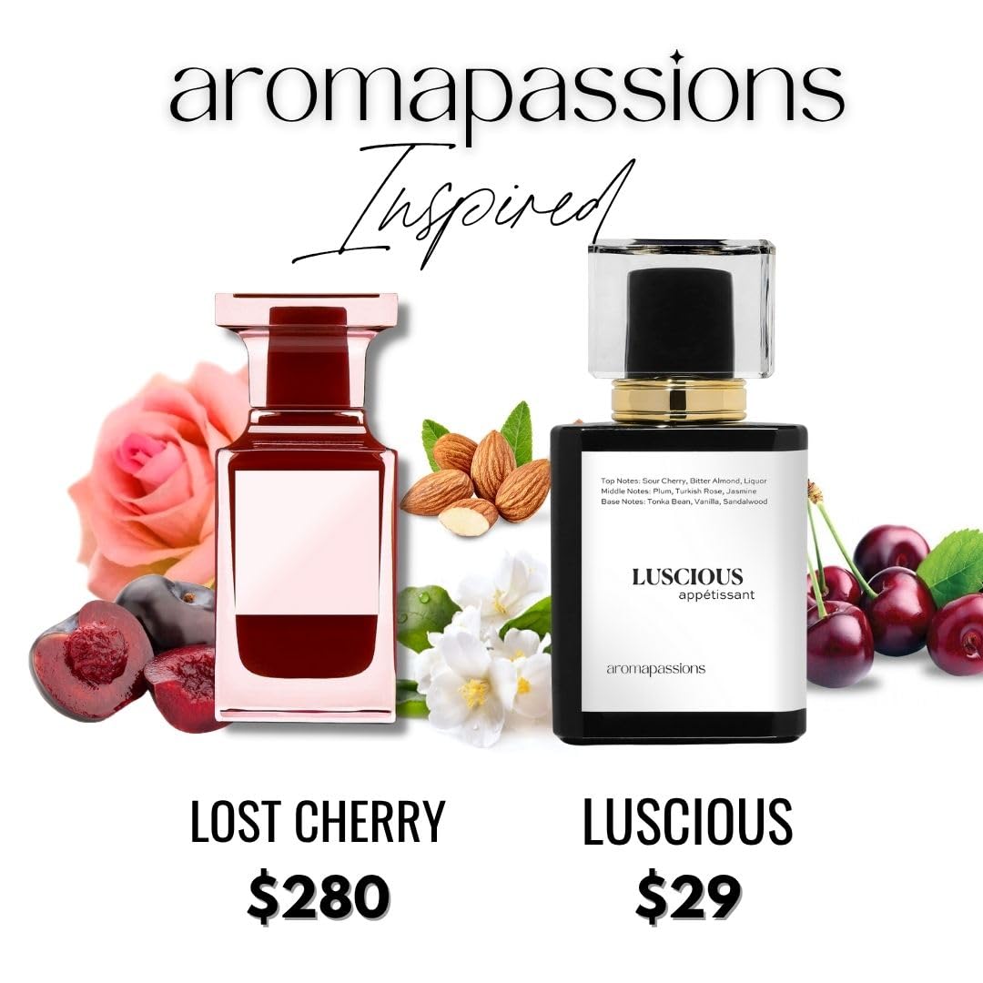 LUSCIOUS | Inspired by LOST CHERRY | Pheromone Perfume Cologne for Men and Women | Extrait De Parfum | Long Lasting Dupe Clone Essential Oil Fragrance