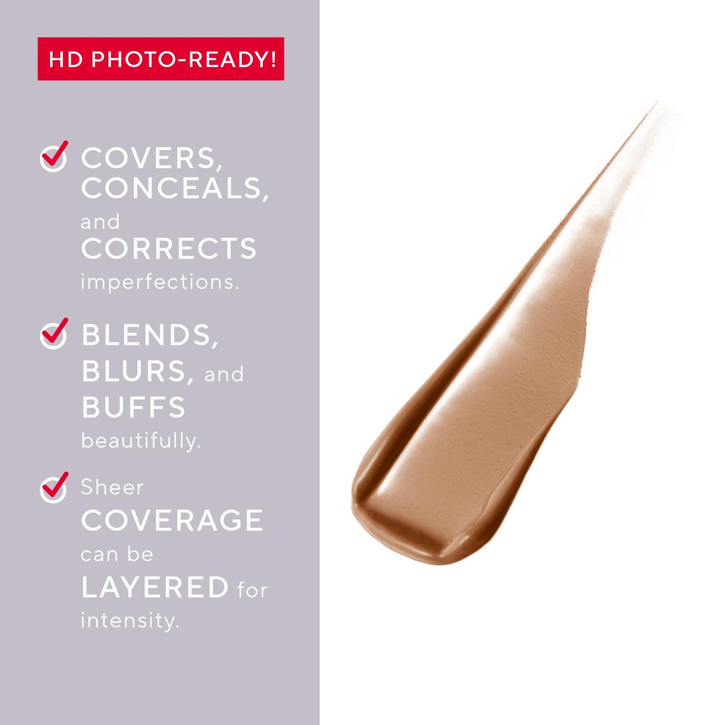 Mirabella Perfecting Longwear Cream Concealer Stick, Weightless & Versatile Hydrating Concealer Makeup Highlights, Contours, Soothes, Nourishes