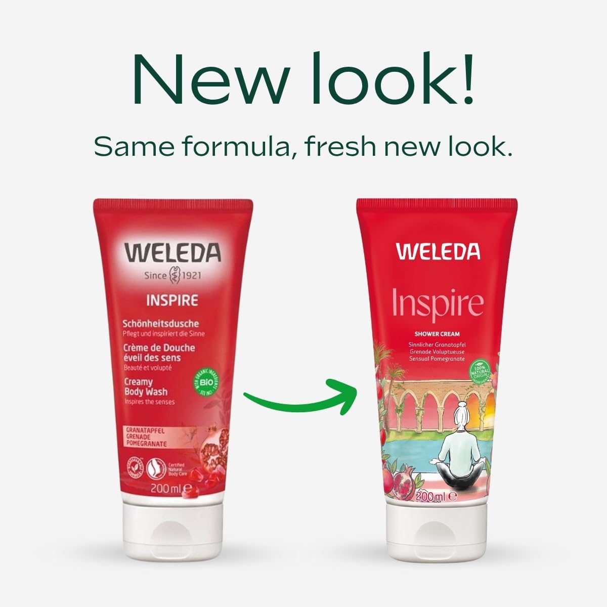 Weleda Replenishing Pomegranate Body Wash, 6.8 Fluid Ounce, Gentle Plant Rich Cleanser with Pomegranate, Sesame, Sunflower and Macadamia Oils
