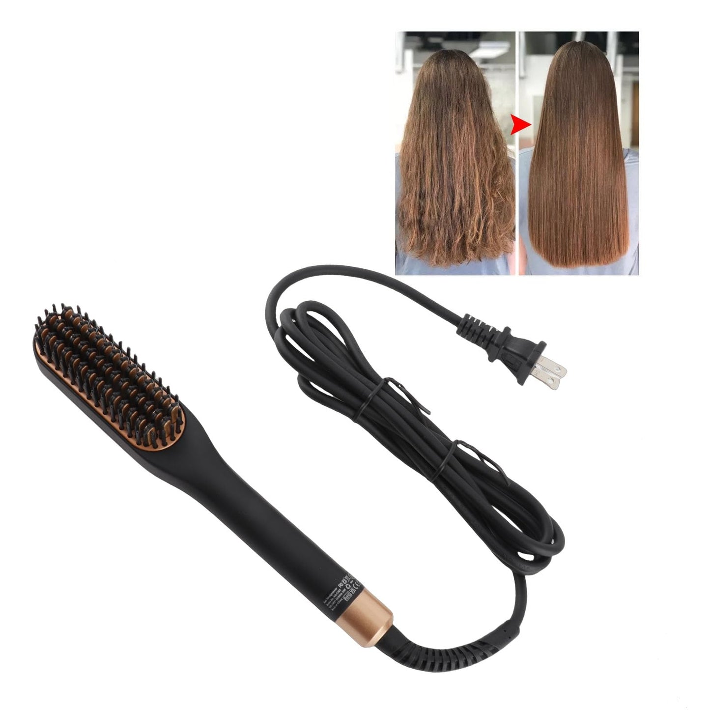 Beard Straightener, Heated Hair Straightening Brush with with 3 Adjustable Temps, Electric Beard Straightening Comb, Beard Comb, Multifunctional Beard Beauty and Personal Care Dioche