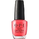OPI Nail Lacquer I Eat Mainely Lobster | Opaque Bright Orange Crème Chip Resistant Nail Polish | Fast Drying, Streak Free