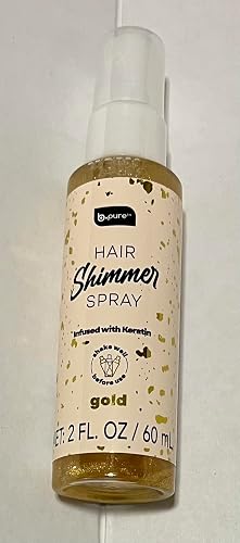 b.pure Hair Shimmer Spray Infused with Keratin, Gold, 2 FL OZ