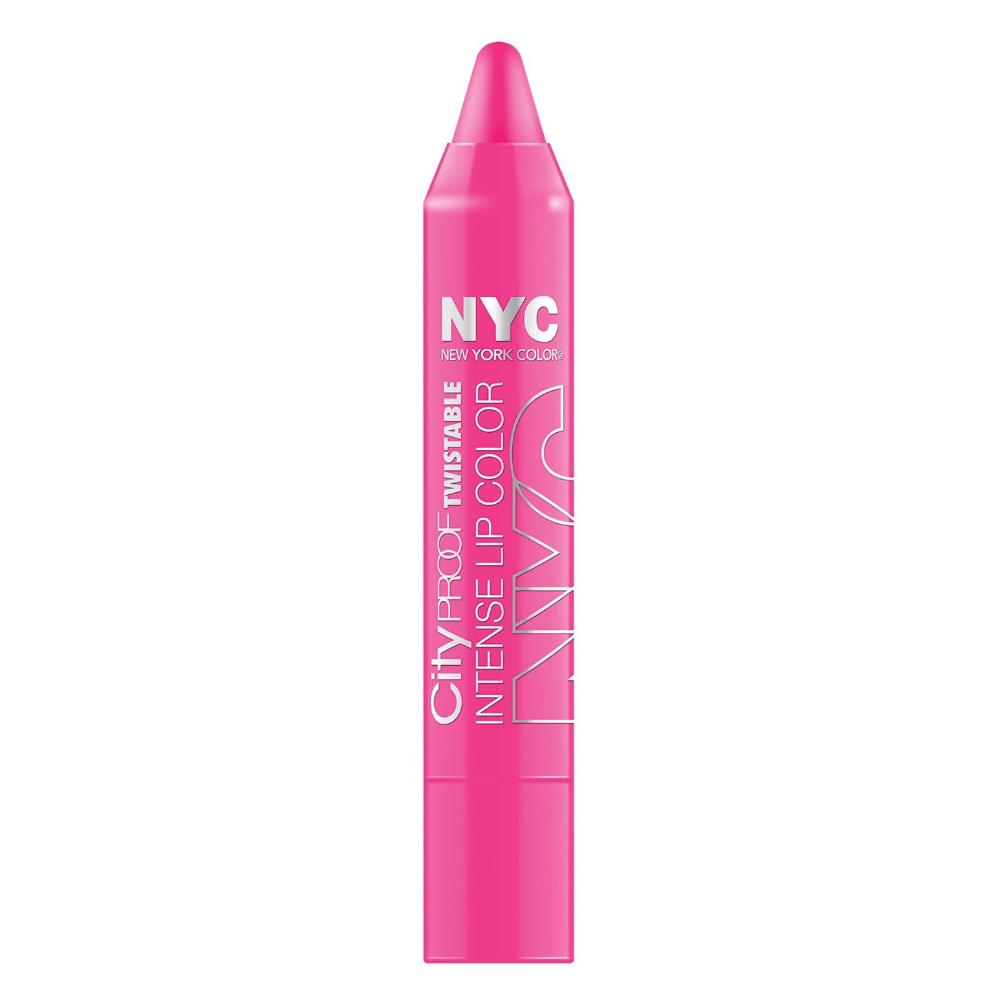 N.Y.C. New York Color City Proof Twistable Intense Lip Color, Fulton St Fuschsia, 0.09 Ounce