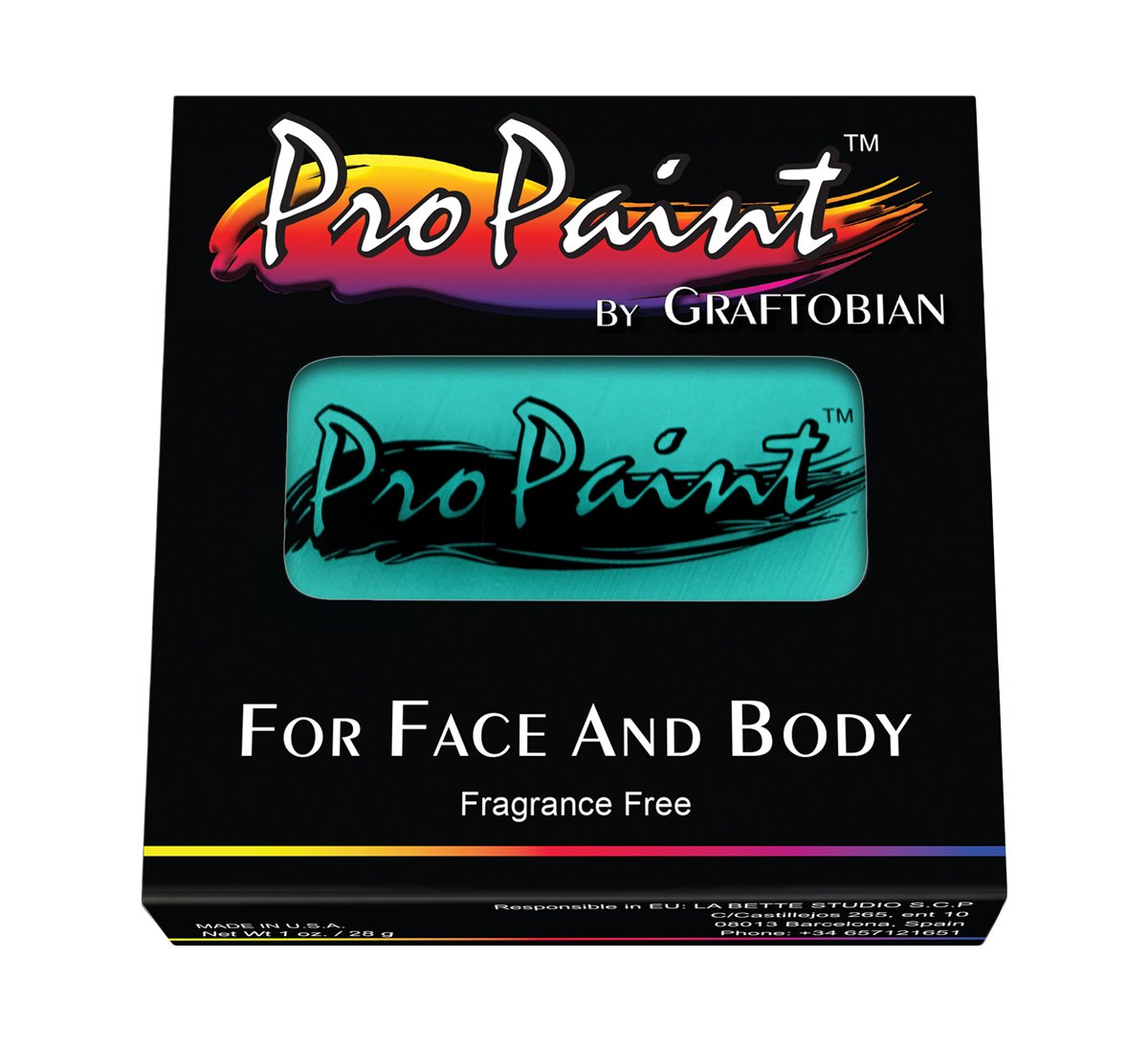 Graftobian Pro Paint Face and Body Paint - Aztec Turquoise