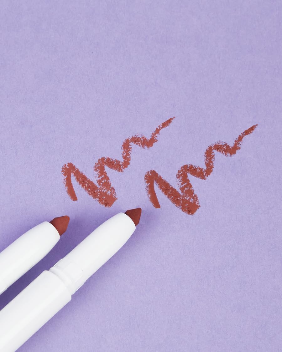 FLOWER BEAUTY By Drew Barrymore Scribble Stick Lip Liner + Eyeliner - Smooth Application + Blendable - 2-in-1 Lip + Eye Liner (Plumsicle) Beauty & Personal Care FLOWER