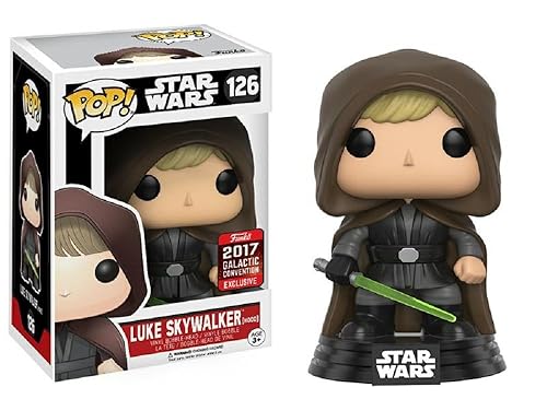Funko Star Wars-Luke Skywalker (Hood) -2017 Galactic Convention Exclusive Figurine, Multicoloured, 9 cm, 11310