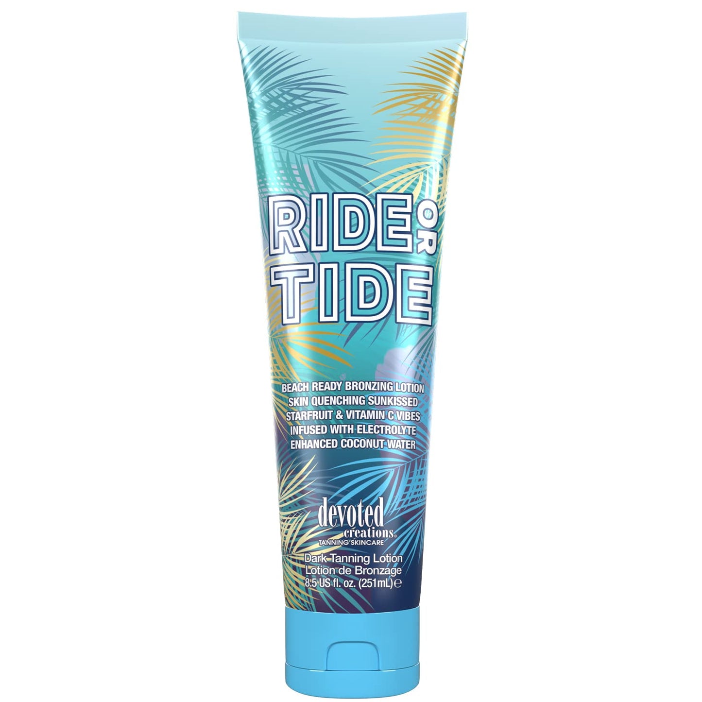 Devoted Creations Ride or Tide - Beach Ready Bronzing Lotion with Enhanced Coconut Water