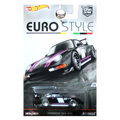 Hot Wheels Car Culture Euro Style Porsche 993 GT2 in Black